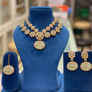 Hira Collections Premium Pota Stone Statement Necklace Set