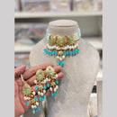 Hira Collections Elegant Pota Stone And Beads Fashion Choker Necklace Set