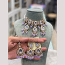 Hira Collections Premium Kundan Stone And Pearl Choker Necklace Set