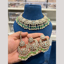 Hira Collections Elegant Pota Stone And Beads Fashion Choker Necklace Set