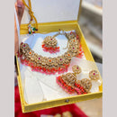 Hira Collections Exclusive Crystal Stone Beads And Pearl Necklace Set