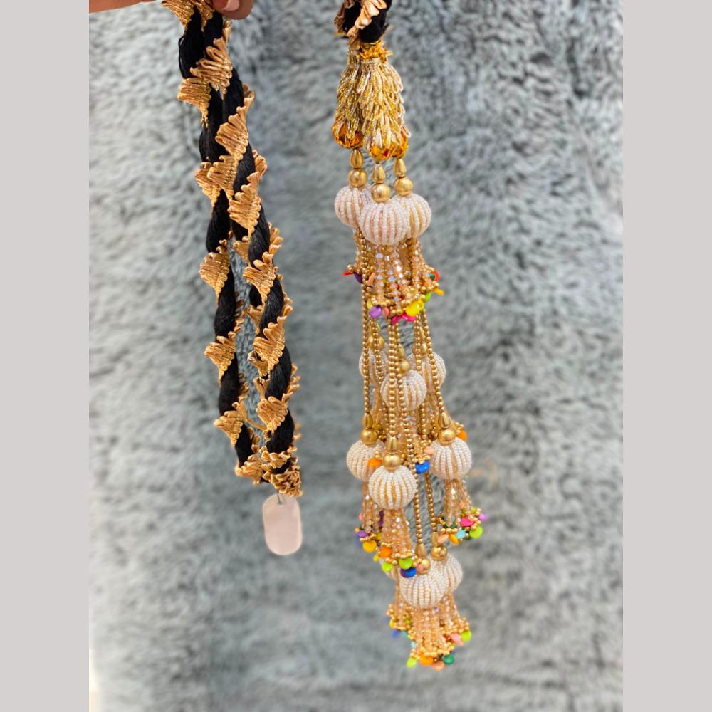 Hira Collections Multi Color Beads Hair Paranda