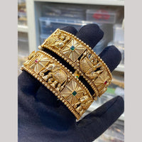 Hira Collections Premium Pota Stone Openable Bangles Set