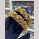 Hira Collections Premium Pota Stone Openable Bangles Set