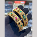 Hira Collections Premium Pota Stone Openable Bangles Set