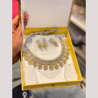 Hira Collections Royal Pota Stone And Pearl Necklace Set