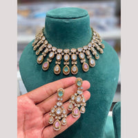 Hira Collections Designer Polki Kundan Stone Choker Necklace Set for Women