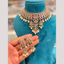 Hira Collections Designer Polki Kundan Stone And Pearl Choker Necklace Set for Women