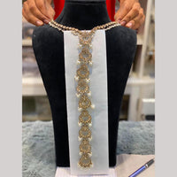 Hira Collections Gorgeous Crystal Stone And Pearl Hair Choti Wedding & Festive Look  