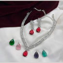 Hira Collections Gorgeous American Daimond Designer Chagneable Necklace Set