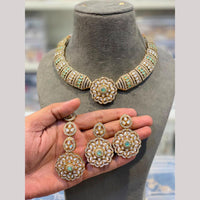 Hira Collections Royal Pota Stone Choker Necklace Set