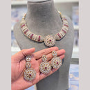Hira Collections Royal Pota Stone Choker Necklace Set