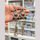 Hira Collections Heritage Polki Kundan Kashmiri Ghungroo Dangler Earrings