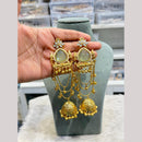 Hira Collections Heritage Polki Kundan Kashmiri Ghungroo Jhumki Earrings