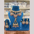 Hira Collections Heritage Polki Kundan And Pearl Designer Choker Necklace Set