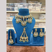 Hira Collections Heritage Polki Kundan And Pearl Designer Choker Necklace Set