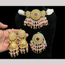 Hira Collections Premium Kundan Stone And Beads Choker Necklace Set
