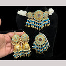 Hira Collections Premium Kundan Stone And Beads Choker Necklace Set