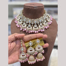 Hira Collections Heritage Polki Kundan And Pearl Meenakari Choker Necklace Set