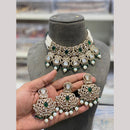 Hira Collections Heritage Polki Kundan And Pearl Designer Choker Necklace Set