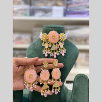 Hira Collections Royal Kundan Stone And Beads Choker Necklace Set