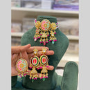 Hira Collections Royal Kundan Stone And Beads Choker Necklace Set