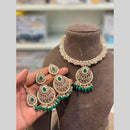 Hira Collections Beautiful Crystal Stone And Beads Choker Necklace Set