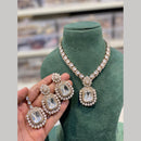 Hira Collections Ethnic Kundan And Druzy Crystal Designer Necklace Set