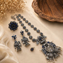 Hira Collections Designer Pota Stone And Pearl Embellished Combo Set