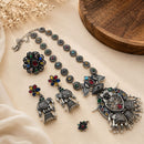 Hira Collections Designer Pota Stone And Pearl Embellished Combo Set