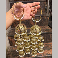 Hira Collections Gorgeous Bridal Austrain Stone And Pearl Kalire for Dulhan