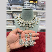 Hira Collections Designer Polki Kundan Stone Necklace Set