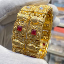 Hira Collections Premium Pota Stone Openable Bangles Set