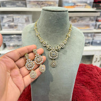 Hira Collections Designer American Daimond Necklace Set