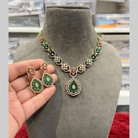 Hira Collections Designer American Daimond Necklace Set