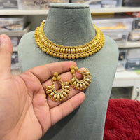 Hira Collections Traditional Indian Choker Necklace Set