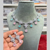 Hira Collections Designer American Daimond Necklace Set
