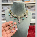 Hira Collections Designer American Daimond Necklace Set