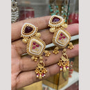Hira Collections Glamorous Pota Stone And Pearl Dangler Earrings