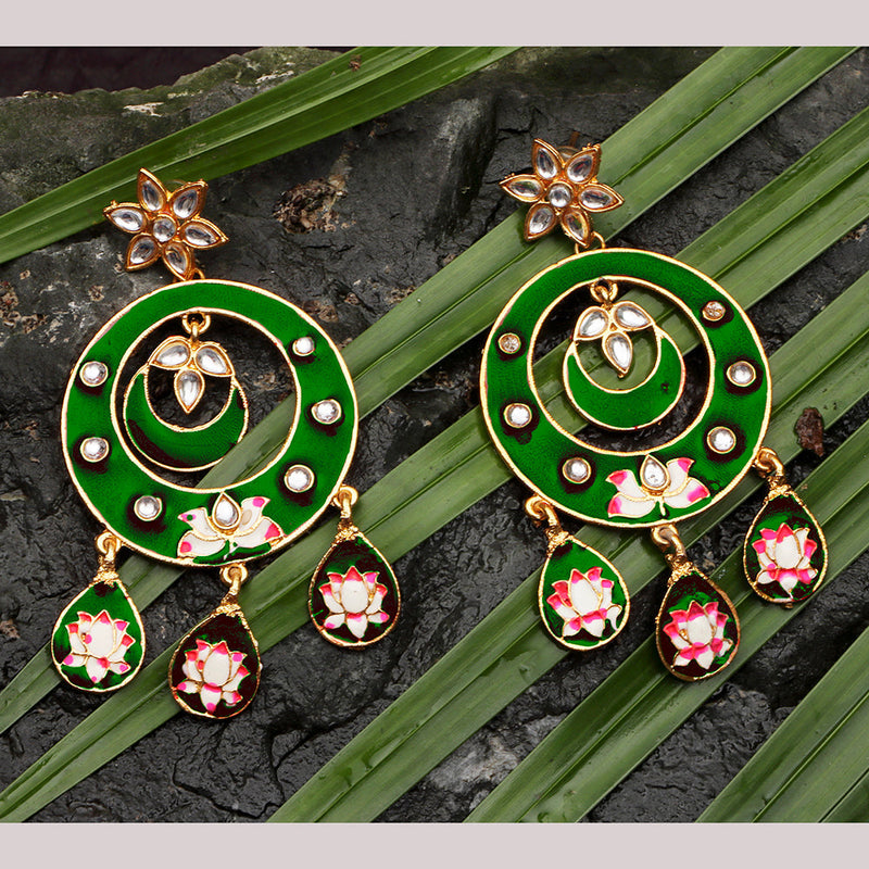 Darshana Jewels  Meenakari Dangler Earrings