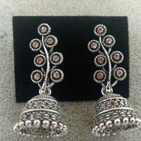 Tahura Oxidised Plated Jhumki Earrings