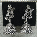 Tahura Oxidised Plated Jhumki Earrings