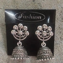 Tahura Oxidised Plated Jhumki Earrings