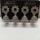 Tahura Oxidised Plated Jhumki Earrings