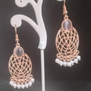 Tahura Rose Gold Plated Dangler Earrings