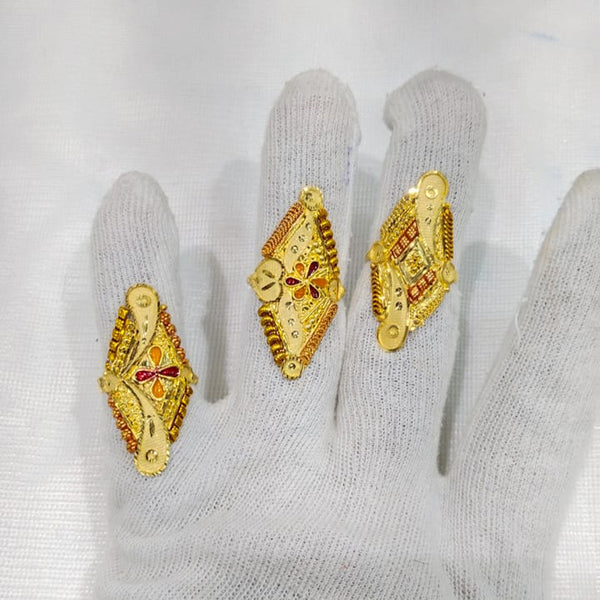 Pari Art Jewellery Forming Gold Ring ( Assorted design )