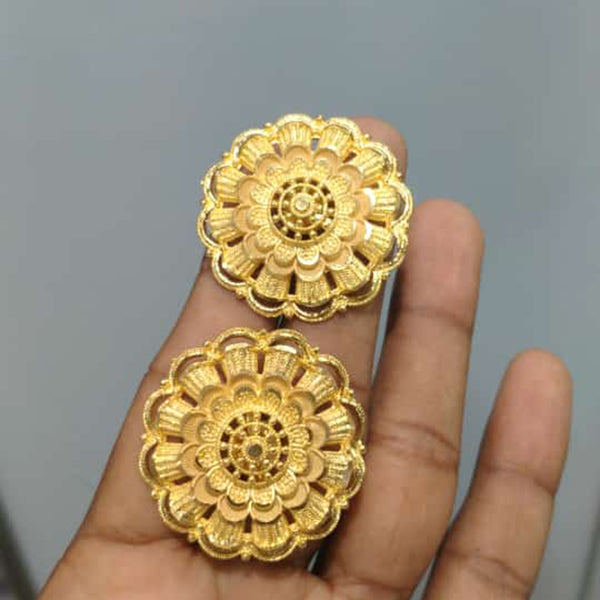 Pari Art Jewellery Forming Gold Stud Earring