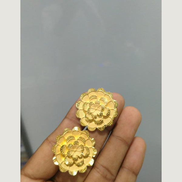 Pari Art Jewellery Forming Gold Stud Earring