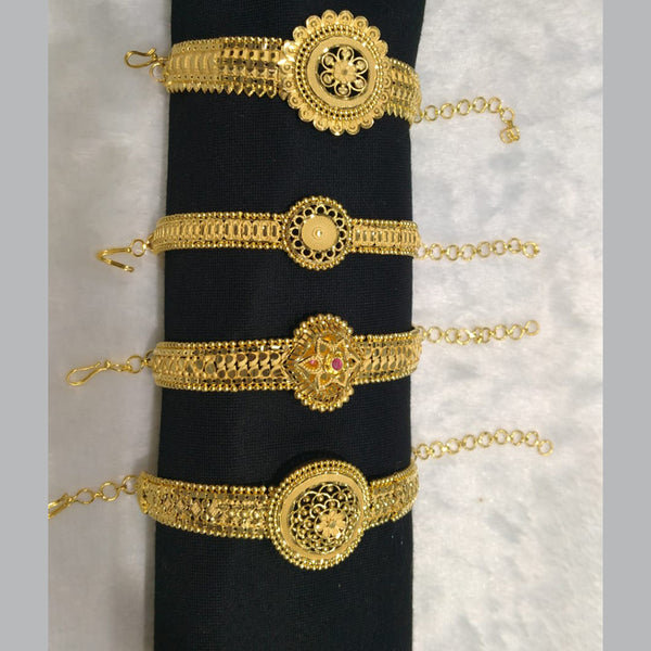 Pari Art Jewellery Forming Gold Plated Bracelet (Assorted desing 1 Piece only)