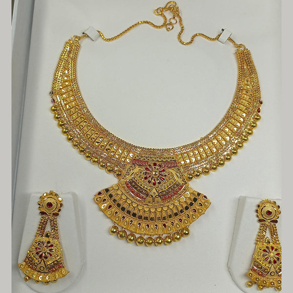 Pari Art Jewellery Forming Gold Plated Necklace Set